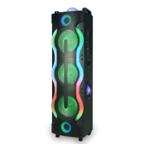 TOPTECH SKY-30, 3x10" Bluetooth Speaker with Disco Lights, DJ Bulb & Wireless Connectivity