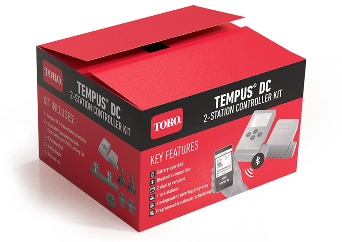 Toro Tempus DC Battery Operated Bluetooth Controller Kit with Valves