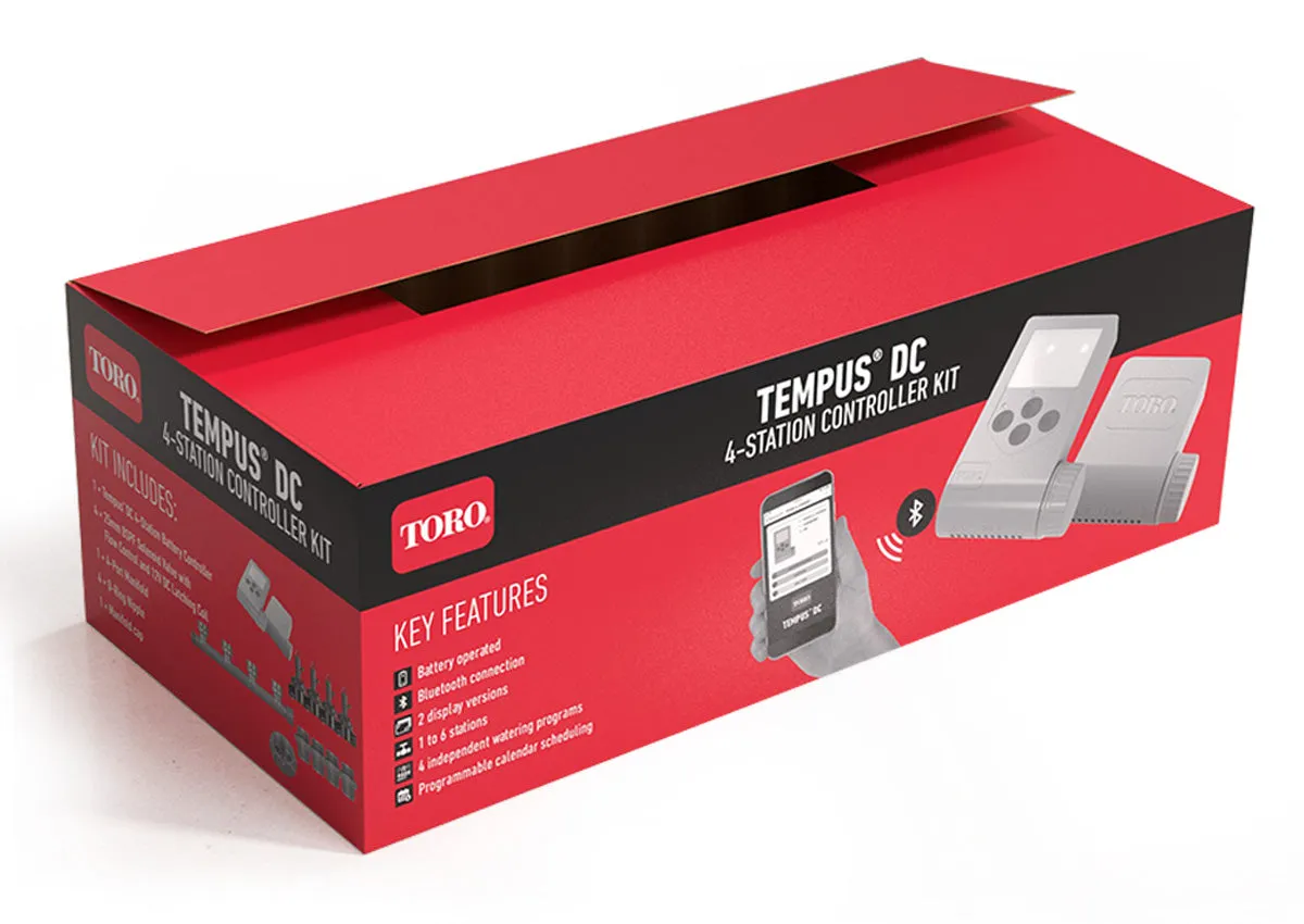 Toro Tempus DC Battery Operated Bluetooth Controller Kit with Valves