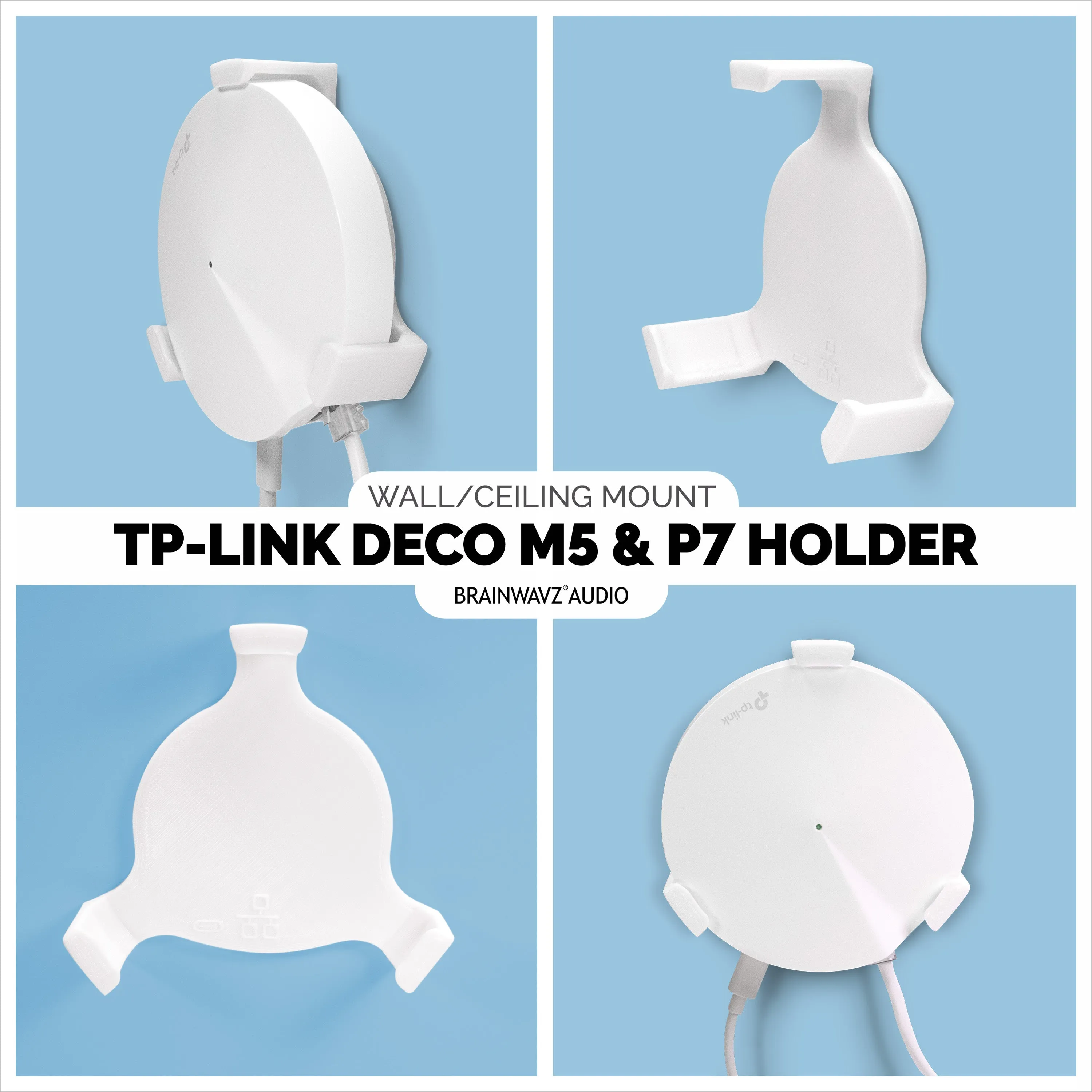 TP-Link Deco M5 & P7 Wall Mount Adhesive Bracket (3 Pack)