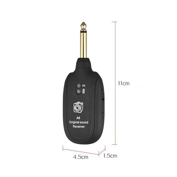 UHF Guitar Wireless System Transmitter Receiver