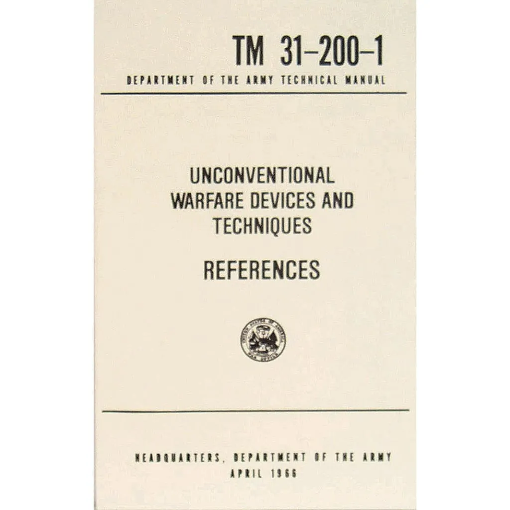 Unconventional Warfare Devices & Techniques Technical Manual