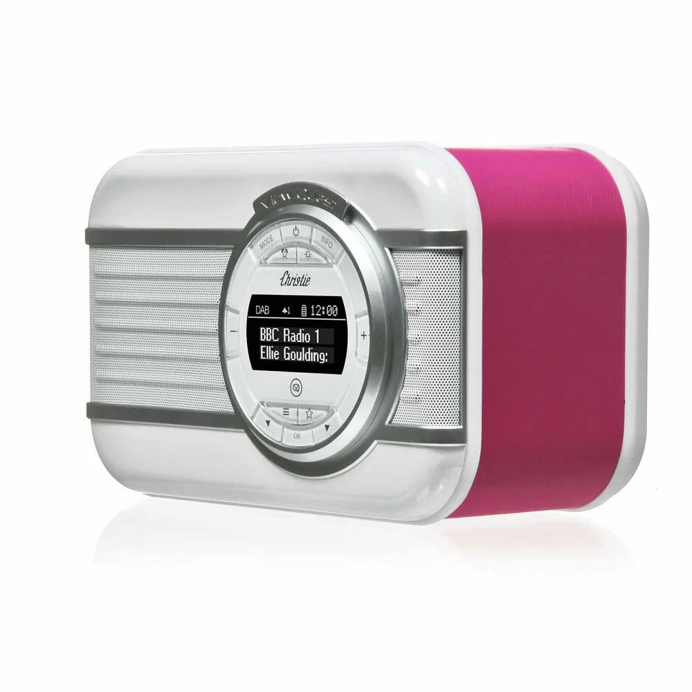 View Quest Christie DAB  Radio NFC Bluetooth Portable Speaker (Pink)