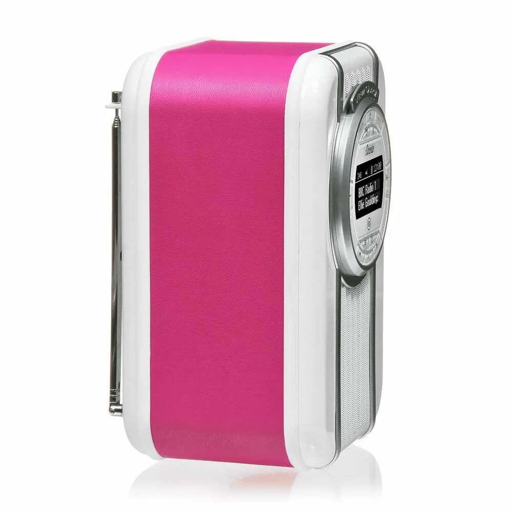 View Quest Christie DAB  Radio NFC Bluetooth Portable Speaker (Pink)
