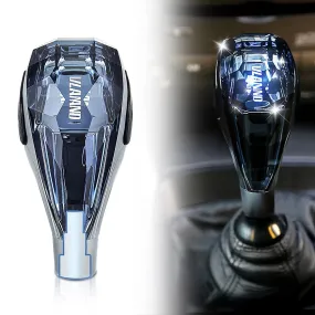 VLAND Universal Crystal Shift Knob Touch Activated LED RGB Lights Fit Most Manual / Automatic Without Lock Button Vehicles Shifter