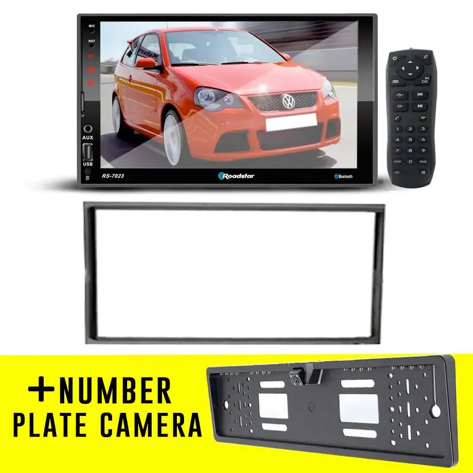 VW Polo Vivo MP5 Double Din Combo - With Number Plate Camera