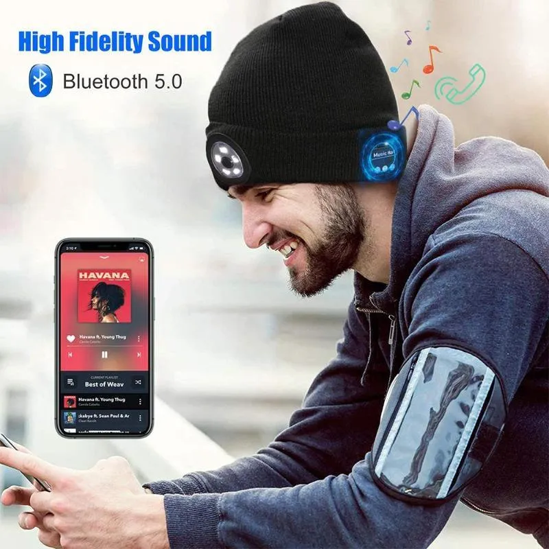 Wireless Bluetooth LED Hat