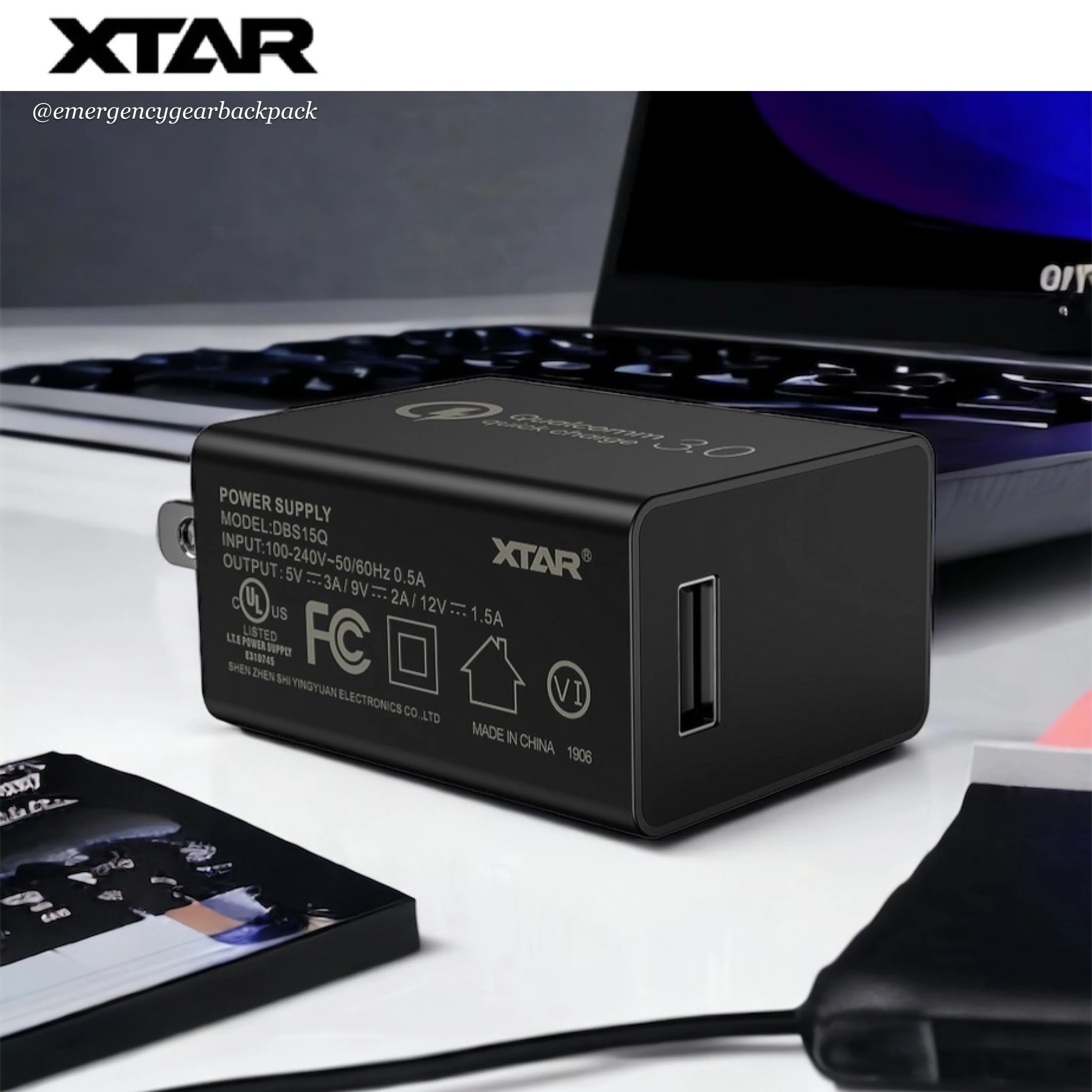 XTAR 18W QC 3.0 USB Wall Adapter