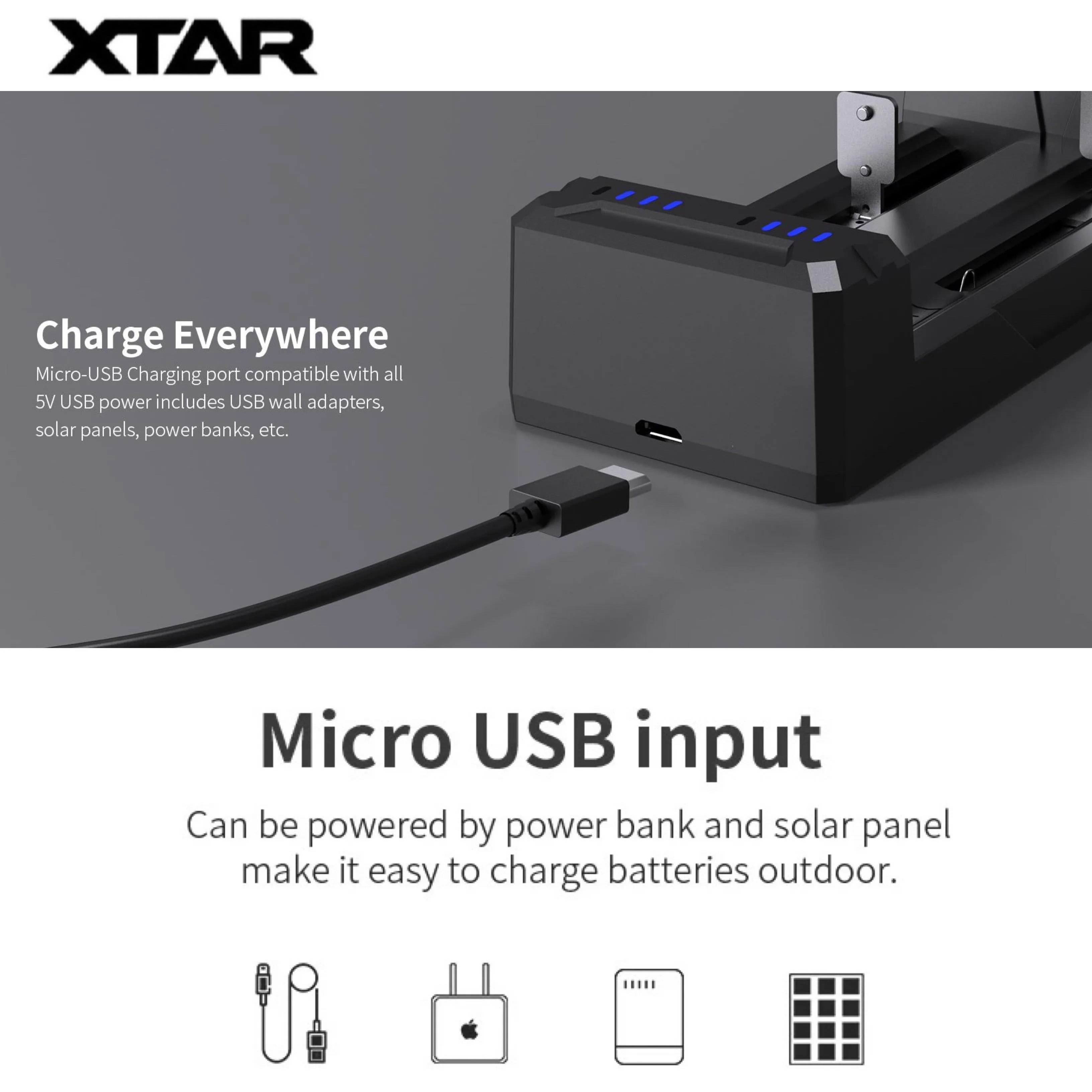 XTAR FC2 Smart Battery Charger