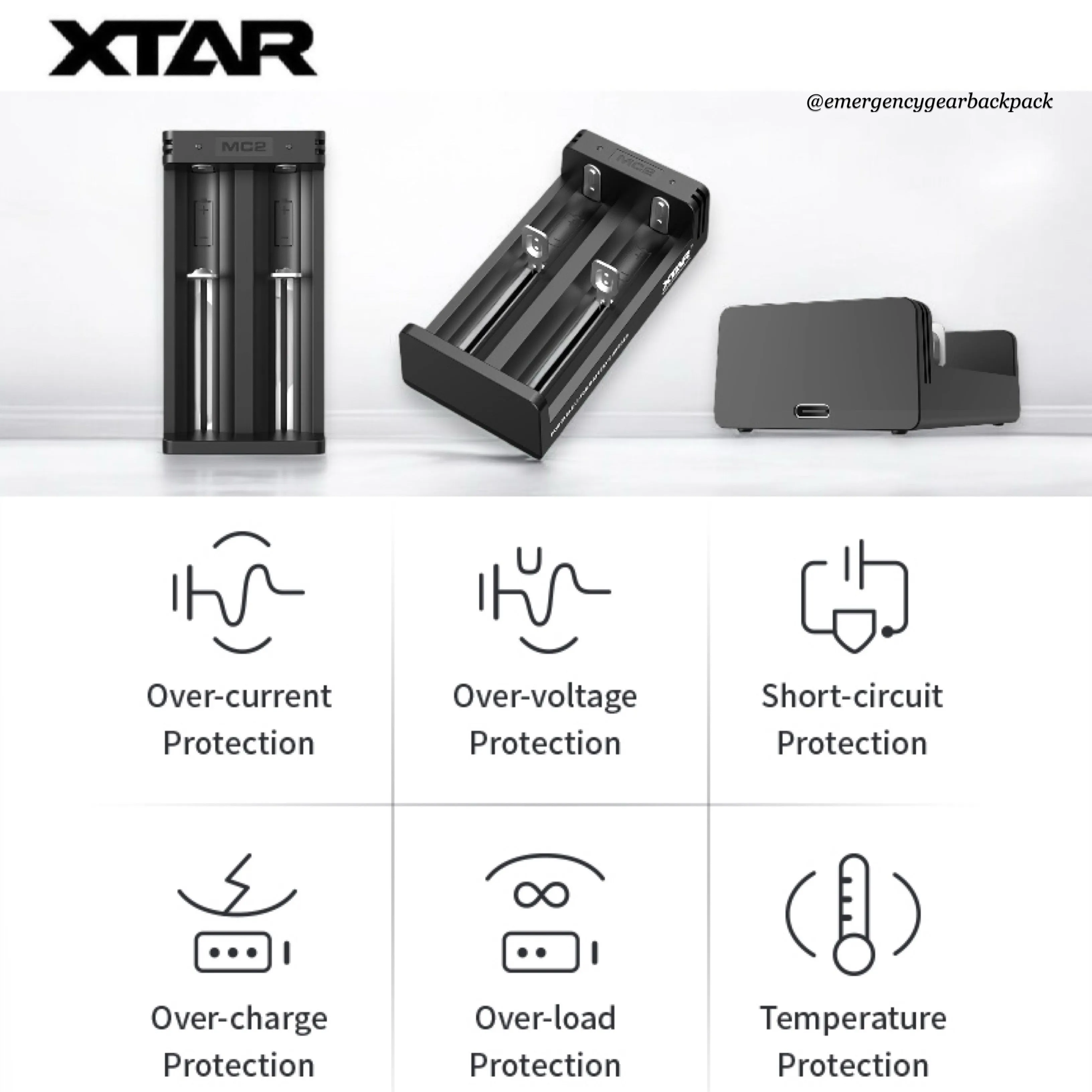 XTAR MC2 New - Smart Battery Charger