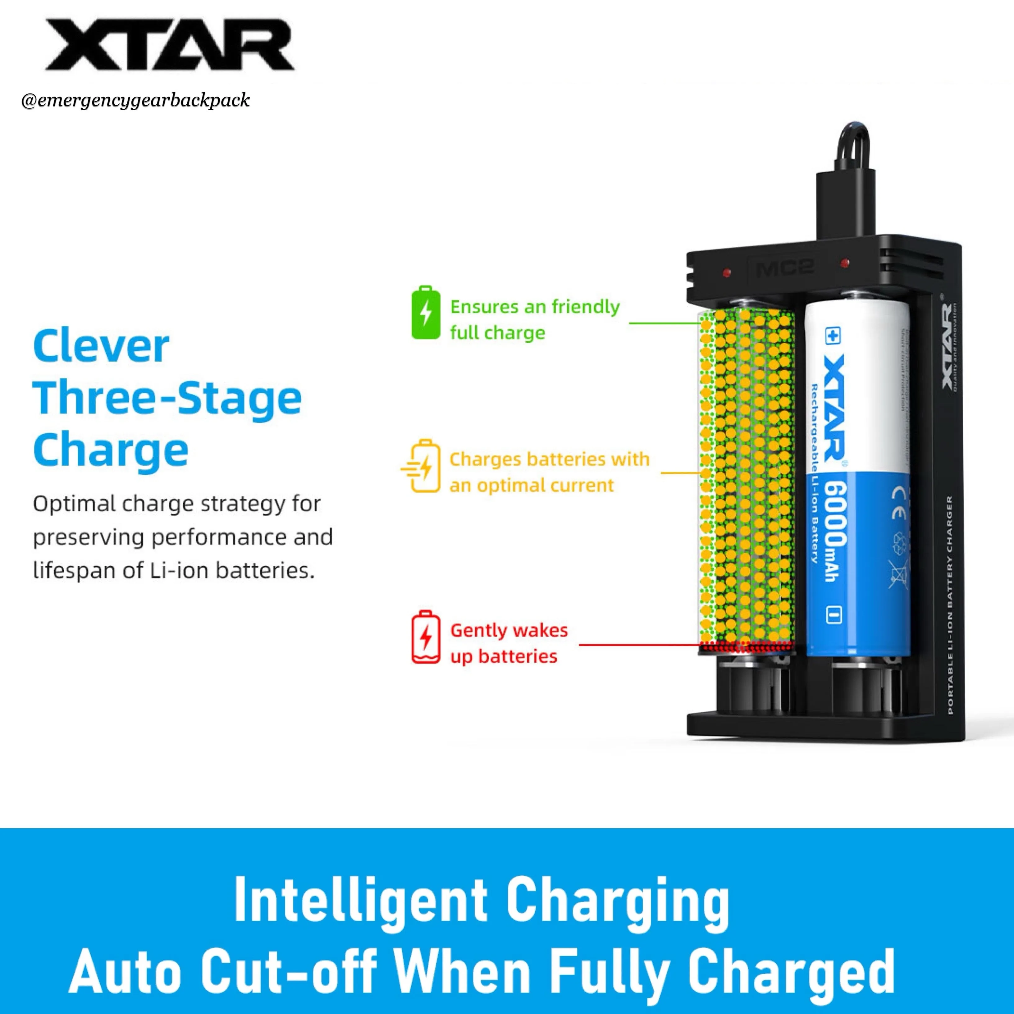 XTAR MC2 New - Smart Battery Charger