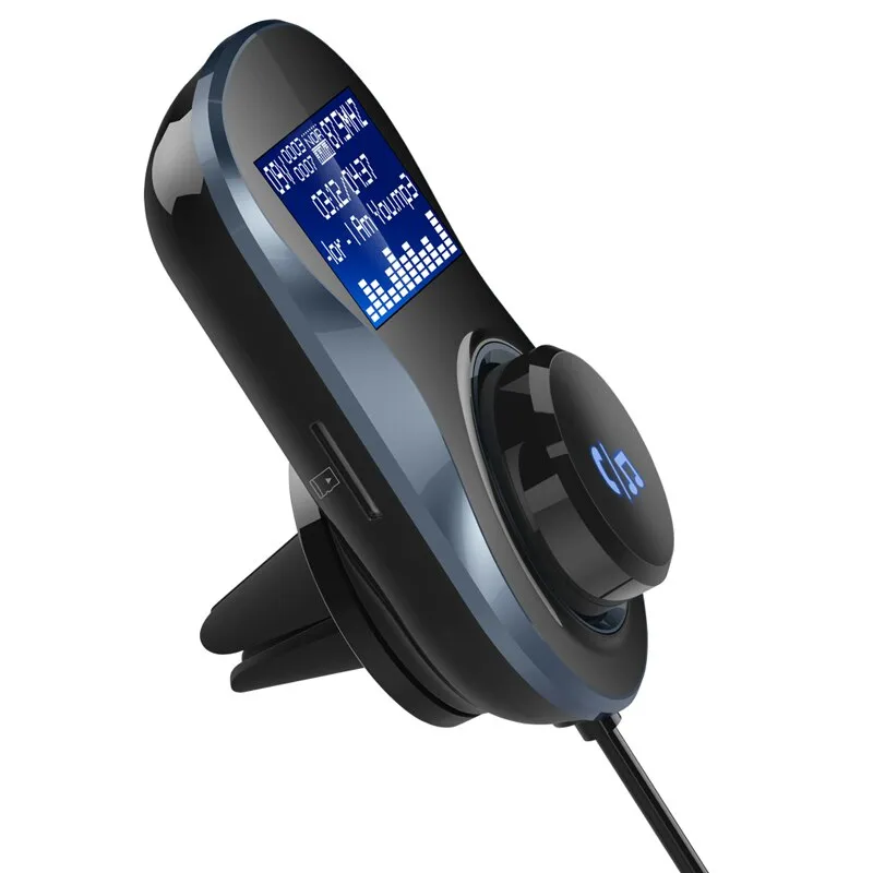 YASOKRO FM Transmitter Modulator BC30 Handsfree Bluetooth Car Kit Support TF Card MP3 Play Car Audio Adapter 3.1A Car Charger