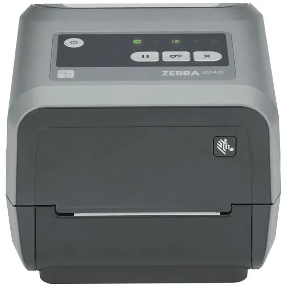 ZEBRA ZD421 Thermal Transfer Desktop Label Printer 203DPI Bluetooth/USB EZPL ZD4A042-30PM00EZ